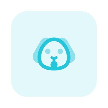 Ağzı açık köpek surat ifadesi.