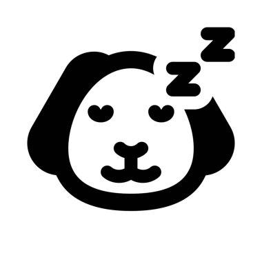 Ulakta paylaşılan uyuyan köpek yavrusu simgesi resim gösterimi