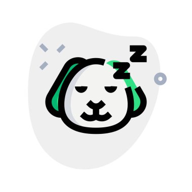 Ulakta paylaşılan uyuyan köpek yavrusu simgesi resim gösterimi