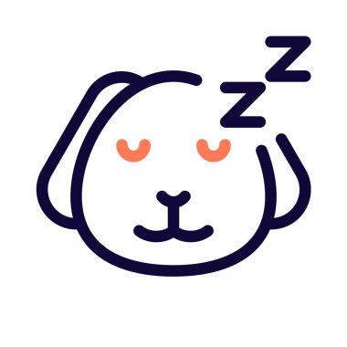 Ulakta paylaşılan uyuyan köpek yavrusu simgesi resim gösterimi