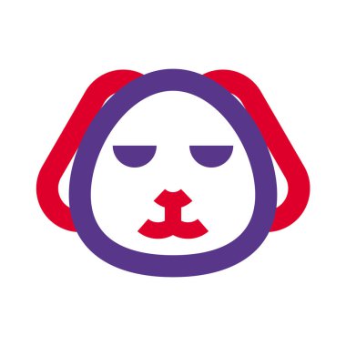 Gözleri kapalı gülümseyen köpek yavrusu ifadesi.