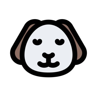 Gözleri kapalı gülümseyen köpek yavrusu ifadesi.