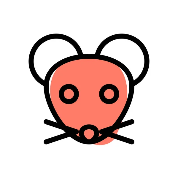 Obrázek Myši Nebo Krysy Emoji Pro Sociální Média — Stockový vektor