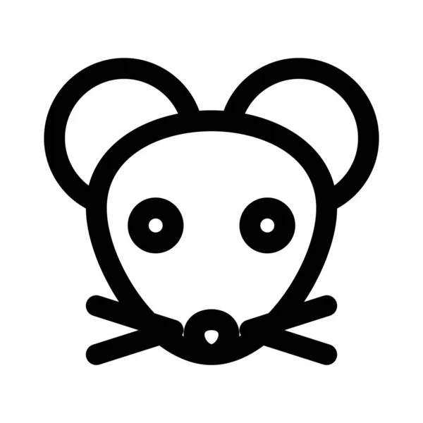 Representación Pictórica Ratón Rata Emoji Para Redes Sociales — Vector de stock