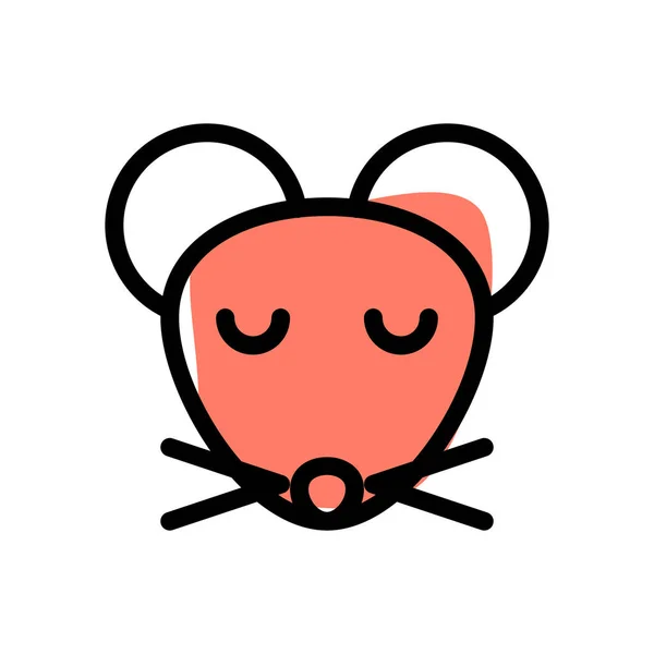 Smutná Tvář Obrazová Reprezentace Myš Emoji Pro Chat — Stockový vektor