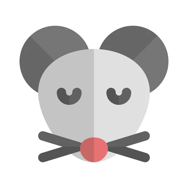 Smutna Twarz Obraz Reprezentacja Myszy Emoji Czacie — Wektor stockowy