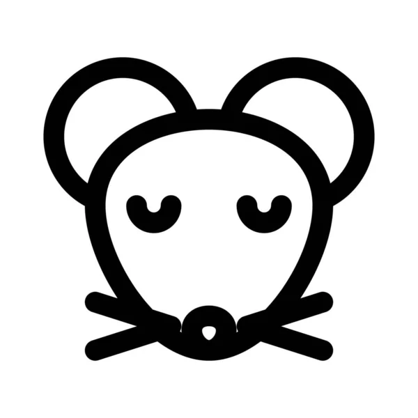 Triste Rosto Representação Pictórica Mouse Emoji Para Bate Papo — Vetor de Stock