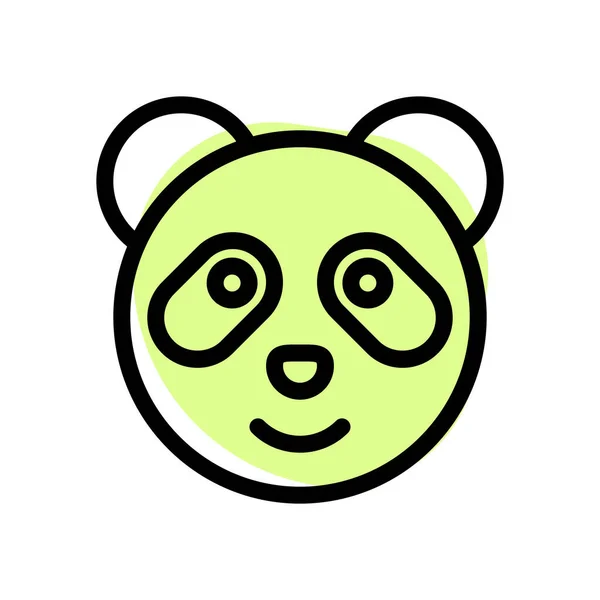 Panda Pictorial Representation Chat Emoticon Messenger — 스톡 벡터