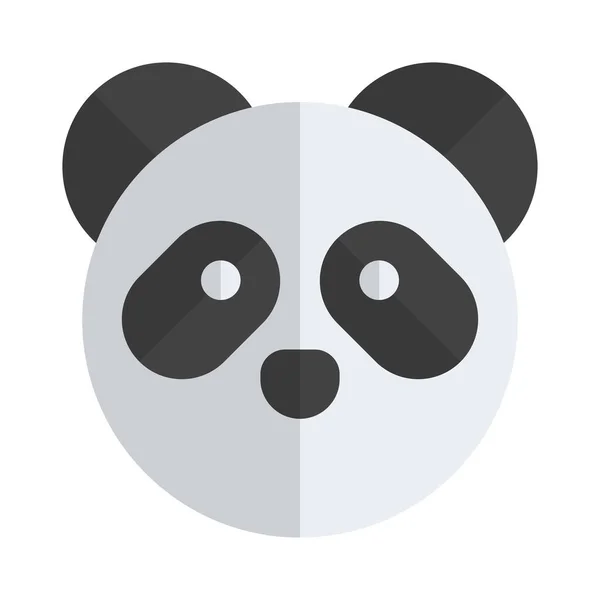 Emoji Panda Mouthless Representasi Gambar Dikirim Pada Utusan - Stok Vektor