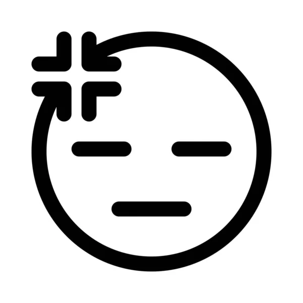 Tired Exhausted Emoticon Symbol — ストックベクタ