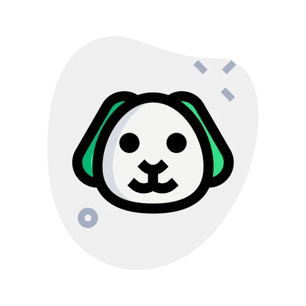 Lindo Cachorro Representación Pictórica Emoji Compartida Messenger — Archivo Imágenes Vectoriales