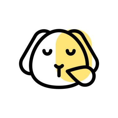 Burnundan ter damlayan köpek yavrusu horlaması.