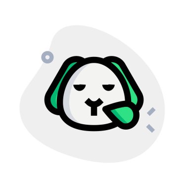 Burnundan ter damlayan köpek yavrusu horlaması.