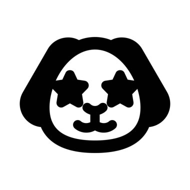 Köpek yavrusu gözlerinde takılı kalmış yıldız.