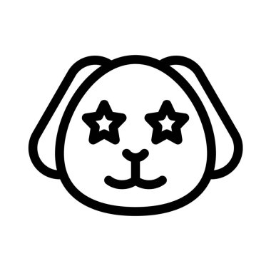 Köpek yavrusu gözlerinde takılı kalmış yıldız.