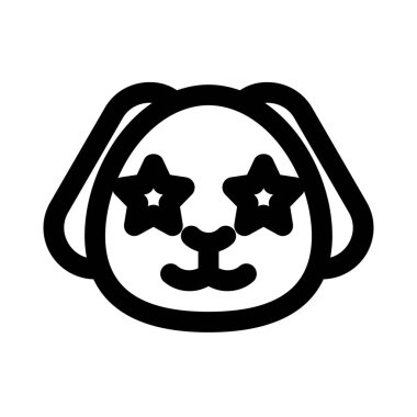 Köpek yavrusu gözlerinde takılı kalmış yıldız.