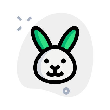 Sohbet için tavşan suratlı resimli ifade