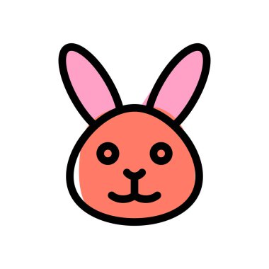 Sohbet için tavşan suratlı resimli ifade