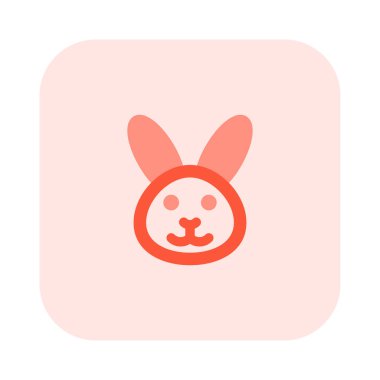 Sohbet için tavşan suratlı resimli ifade