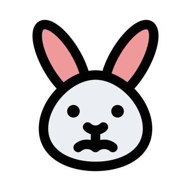 Üzgün tavşan somurtkan resim temsilcisi sohbet ifadesi