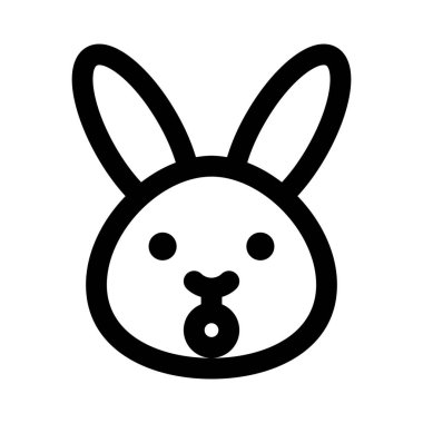 Şok yüz ifadesi tavşan ifadesi ve geniş bir ağız.