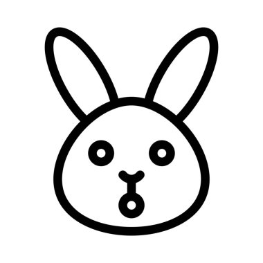 Şok yüz ifadesi tavşan ifadesi ve geniş bir ağız.