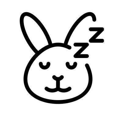 Uyuyan tavşan ifadesi kuryede paylaşılan resimli bir sunum