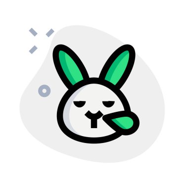 Burundan damlayan ter damlasıyla horlayan tavşan