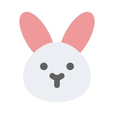 Ağzı olmayan vahşi tavşan resmedilmiş emoji