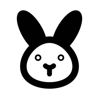 Ağzı olmayan vahşi tavşan resmedilmiş emoji