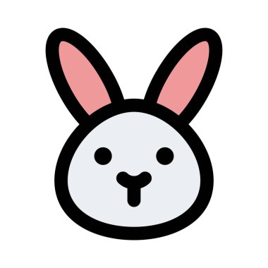 Ağzı olmayan vahşi tavşan resmedilmiş emoji