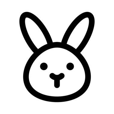 Ağzı olmayan vahşi tavşan resmedilmiş emoji