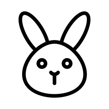 Ağzı olmayan vahşi tavşan resmedilmiş emoji