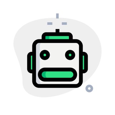 Dişleri dökülmüş robot resim gösterimi