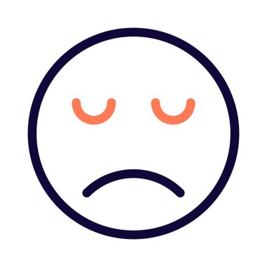 Üzgün yüz ifadelerinin resimsel temsili