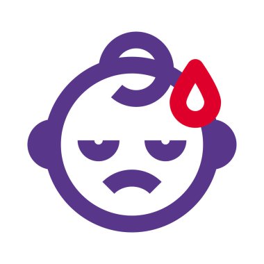 hüzünlü bebek yüz ifadesi ve gözyaşı damlası