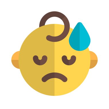 hüzünlü bebek yüz ifadesi ve gözyaşı damlası