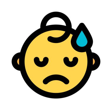 hüzünlü bebek yüz ifadesi ve gözyaşı damlası