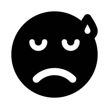 bir gözyaşı damlası ile üzgün yüz ifadesi