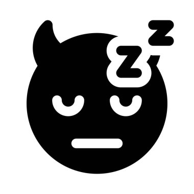 Boynuzlu şeytan Z alfabesiyle uyuyor.