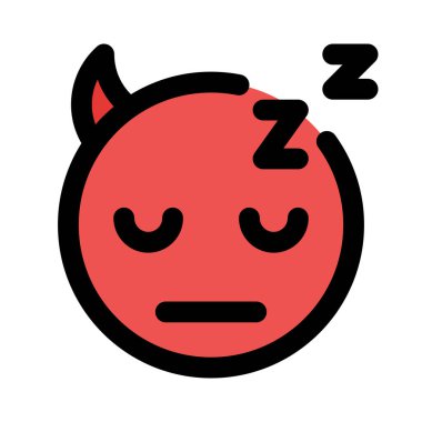 Boynuzlu şeytan Z alfabesiyle uyuyor.