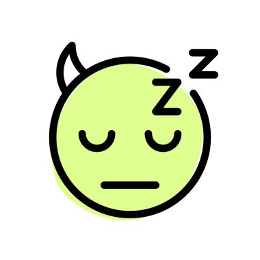 Boynuzlu şeytan Z alfabesiyle uyuyor.