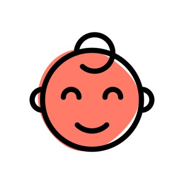 İnternet habercisi için gözleri kapalı gülümseyen bebek