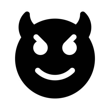 İnternet habercisinde boynuzlu gülümseyen şeytan