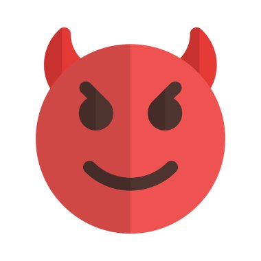 İnternet habercisinde boynuzlu gülümseyen şeytan