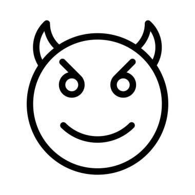 İnternet habercisinde boynuzlu gülümseyen şeytan