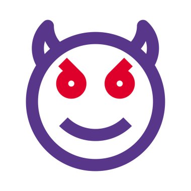 İnternet habercisinde boynuzlu gülümseyen şeytan