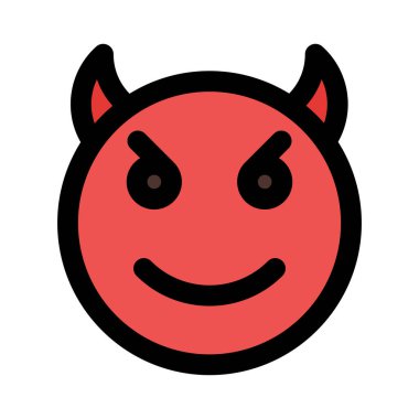 İnternet habercisinde boynuzlu gülümseyen şeytan