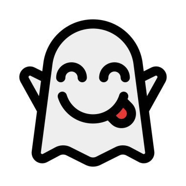 Gülümseyen, komik, korkunç, dilsiz bir hayalet.