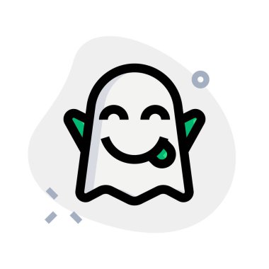 Gülümseyen, komik, korkunç, dilsiz bir hayalet.